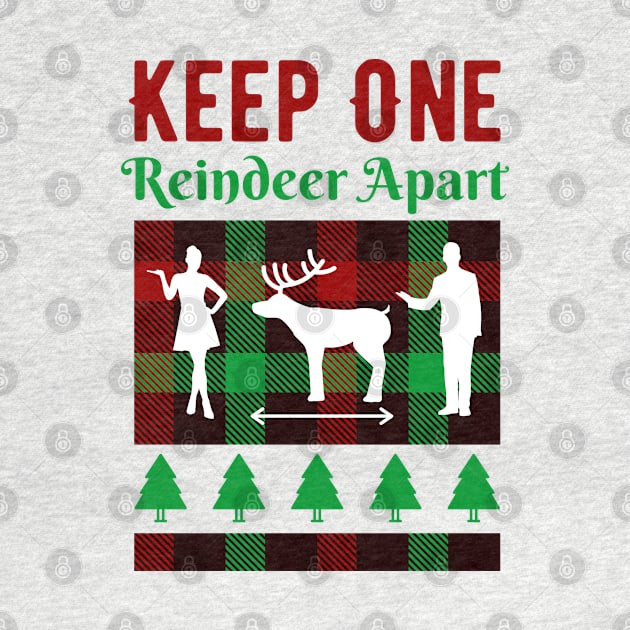 Keep One Reindeer Apart Xmas Gift by davidisnoartist